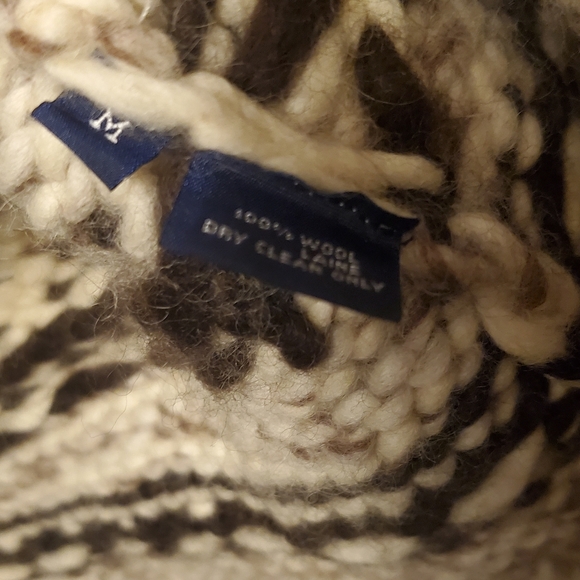 Vintage Ralph Lauren Hand Knit Sweater Vest Wool Ski Native American Cohican M - Picture 6 of 8